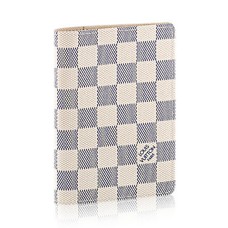 Louis Vuitton N60032 Funda Pasaporte Lona Damier Azur