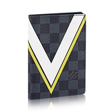 Funda para pasaporte Louis Vuitton N60101 Lona Damier Cobalt