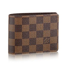 Louis Vuitton N60895 Monedero Múltiple Lona Damier Ebene
