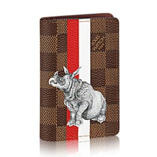 Louis Vuitton N63349 Organizador de bolsillo Lona Damier Ebene