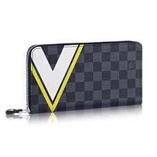 Louis Vuitton N64014 Organizador Zippy Lona Damier Cobalt